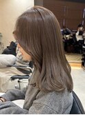 ミルクティーベージュ艶カラーケアブリーチカラーオージュア