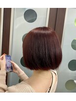 ヘアーアンドビューティーザ エフ(Hair Beauty the F)&nbsp;レッド__ブラウン__ボブ