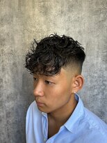 スティーロ 渋谷(Steelo)&nbsp;steelo フェードスタイル×スペインカールパーマ