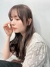 初回~3回目【理想の透明感に☆】小顔CUT＋ブリーチなしダブルカラー＋4stepTR
