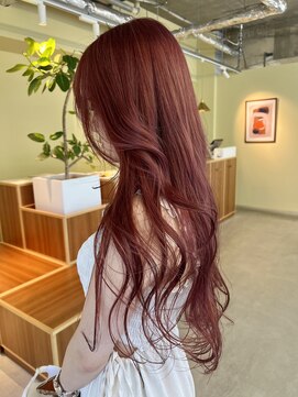 ロジェ(loje) レイヤーカット/ピンクカラー/ブリーチカラー