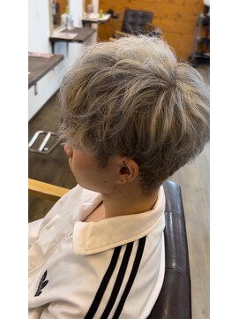 リドルヘアー 石井町店(Riddle HAIR) ホワイトアッシュシルバーアッシュブリーチダブルカラー