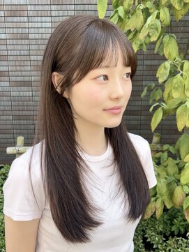 ビューエヒメ(VIEW EHIME) ★小顔前髪レイヤーカットナチュラル透明感ベージュ