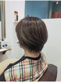 30代40代50代/ショートボブ/大人ショート/ハイライト