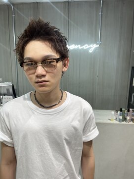 ディセンシー(Dicency) 【Dicency】メンズ スパイキーショート×ライトブラウン