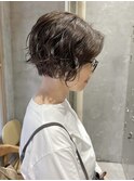 【RENA】ショートパーマ_コテ巻き風