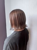 外はねボブ&インナーカラー