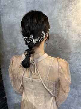 アイビーヘアー(iB HAiR) 編みおろしローポニー