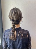 【ローポニーテール】結婚式/銀座/ヘアセット/アレンジ