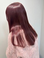 シエル バイ ケンジ 登戸 生田(CIEL by KENJE)&nbsp;ブリーチなしWカラーピンクブラウン暖色系カラー艶髪