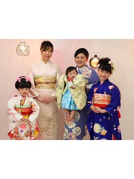 【レンタルお着物有◎】いつもと違う装いで、大切な日を彩りませんか？お子様のお祝いや習い事にも♪