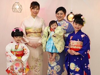 ハナココ 水戸店(hana Coco)の写真/【レンタルお着物有◎】いつもと違う装いで、大切な日を彩りませんか?お子様のお祝いや習い事にも♪