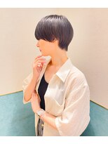 ロンド レグリーズ 立川(Lond leglise)&nbsp;ショート/オリーブグレー/グランマッシュ/小顔/前髪/顔周り/立川