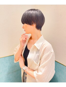 ロンド レグリーズ 立川(Lond leglise) ショート/オリーブグレー/グランマッシュ/小顔/前髪/顔周り/立川