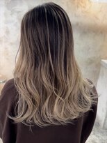 アポロ 横浜駅店(apollo)&nbsp;ハイライトバレイヤージュ/欧風バレイヤージュ/ミルクティ/横山