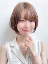 ウィズ 柏店(Wiz)&nbsp;やわらか丸みボブ/透明感ブラウン/大人可愛いボブ/小顔ボブ