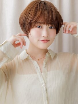 カバーヘア 上尾西口店(COVER HAIR) ぱっつんバング顔周りカット丸みボブマッシュbs1上尾20代30代