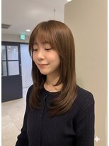 エールバイボヌール(Ere by Bonheur)&nbsp;【西梅田/北新地】 透明感ベージュでミディアムレイヤー/福田