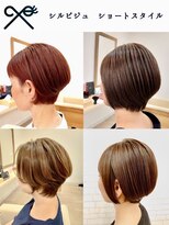 シルビジュー(Cills Bijou)&nbsp;大人女性美髪くびれ前下がりラウンドグラデーションボブ☆