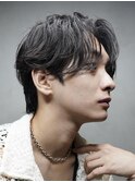 ウルフセンターパートショートネープシースルーマッシュ襟足有り
