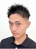 ビジネスライクな短髪フェード