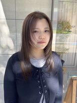 バイエイト 今池(By eight) オリーブベージュ×レイヤーカット