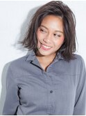 30代40代からのトップにふんわりボリューム感大人前下がりボブ