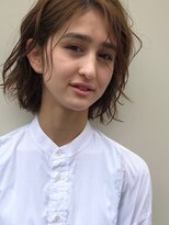 ヌース(NOUS)&nbsp;【NOUS】気取らないラフなボブミディ×ベージュ《天神》