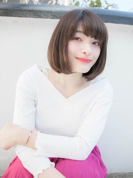 ルティア 池袋(Lutia) ワンカールボブ　ナチュラルブラウン