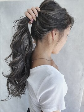 アンダーバーホワイト 大阪上本町店(_WHITE) 上本町店ハイライトグレージュイルミナカラーヘルシーレイヤー