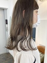 イコ 表参道原宿(ico)&nbsp;オリーブベージュ ブリーチなしダブルカラー イルミナカラー