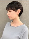 耳かけマッシュショート　骨格矯正　小顔カット