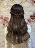 デートコーデに☆アレンジハーフアップ