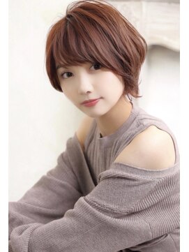 クレドガーデン 綾瀬店(CRED GARDEN) 大人可愛い20代30代40代黒髪前下がりショートボブ丸みショートd4