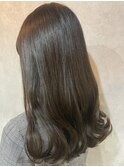 #10代#20代#ダブルカラー#オリーブベージュ#透け感#髪質改善
