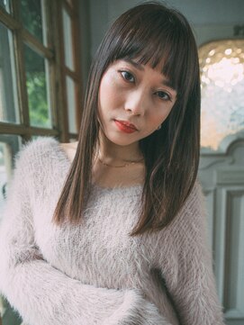 バレットプラス 銀座(VALETTE+) ラウンドバングのツヤストレート☆《Valette銀座/銀座駅》