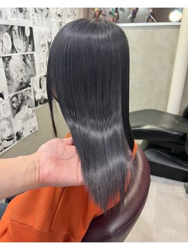 ヲタクに美容室は難しい。 グレーパープル×髪質改善