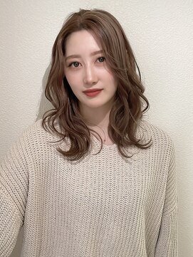 ラグーン(LAGOON) ミルクティーベージュインナーカラーダブルカラーグラデーション