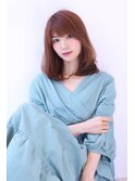 ことりベージュローライト大人かわいい小顔スリークボブ大人ボブ