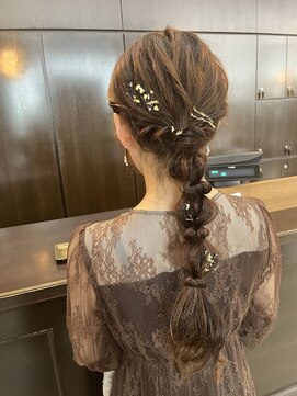 アールトゥーヘアー(art To Hair) お呼ばれ/ヘアセット/編みおろし/結婚式/20代30代40代