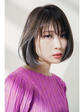 リスボーン(RESBORN) 【30代40代インナーカラーサラッとストレートボブ】