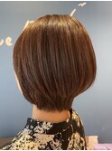 ひし形小顔ショート可愛い大人ショートボブ
