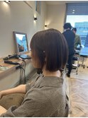 顎下ボブ  丸み