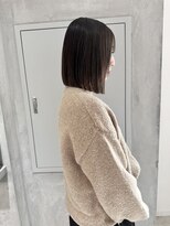 ヨーク(YOKE)&nbsp;YOKE 切りっぱなしボブ結べるボブ縮毛矯正ぱつっとボブ髪質改善