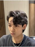 韓国風ニュアンスパーマスタイル