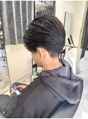 前下がりツーブロック