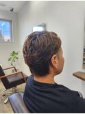 ビジネスオールバックパーマスタイル