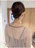 "久保田"ボブアレンジ結婚式参列ヘアセットタイトアレンジ