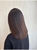 20代30代40代髪質改善カラーショコラアッシュ艶感ロブヘアー