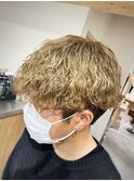 波巻きスパイラルパーマツイストスパイラルパーマスパイラル